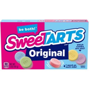 SweeTARTS Original Candy, Classic Movie Theater Box, 5 oz (142 gr)